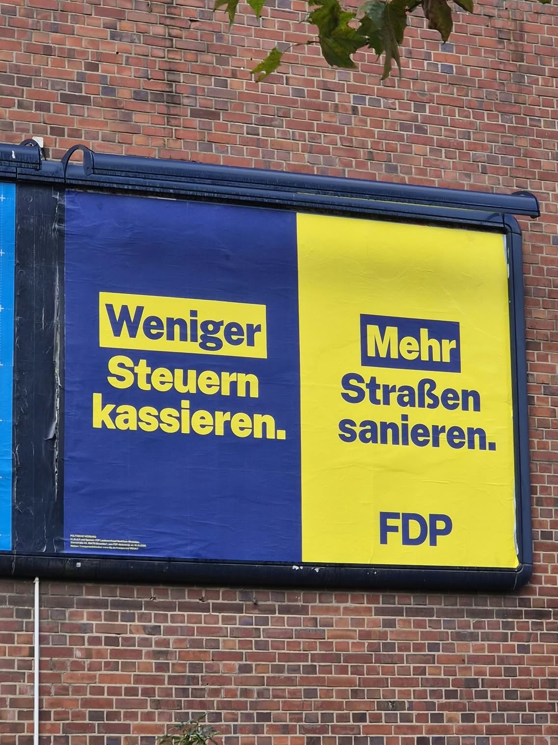 FDP Plakat in Solingen